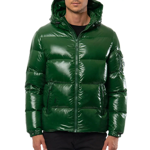 Chaqueta Acolchada Personalizada para Hombre, de Lona, Cuello Alto, Delgada, de Alta Calidad, Envío DDP - Product Image 1