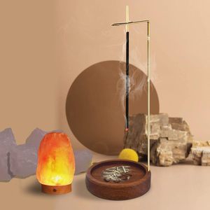 <b>Incense</b> <b>Holder</b> for <b>Sticks</b>, Handmade Upside-Down Wooden <b>Incense</b> Burner, with Brass <b>Incense</b> <b>Sticks</b> <b>Holder</b> - Product Image 5