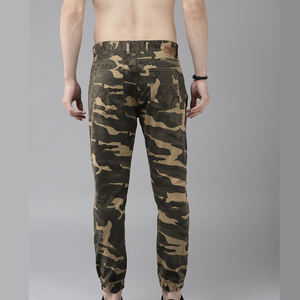 2022 hommes Sport taille haute Cargo pantalon réfléchissant poches de piste léger Nylon tissu foncé lavage décontracté élastique taille - Product Image 6