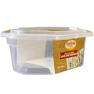 DÖF600 – Contenant d'emballage pour halva en PP de 20 oz, imprimé IML, compatible avec la feuille thermoscellable, pot en plastique de qualité alimentaire avec logo personnalisé - Product Image 1