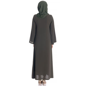 Fashion Women Dubai <b>Long</b> Sleeves <b>Dress</b> Abayas for Women Muslim <b>Long</b> <b>Dress</b> for Ladies Fashion Highly `embroidered Two Color Dyed - Product Image 5