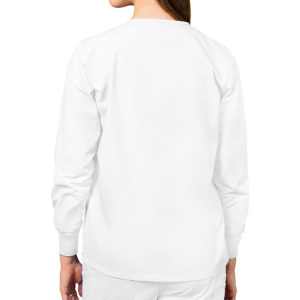 Vestes d'uniformes infirmiers personnalisées en gros, tissu jersey Spandex/Polyester, vêtements médicaux à manches longues, uniformes d'hôpital - Product Image 3