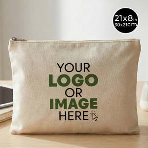 Custom Sublimation Printed <b>Laminated</b> Cotton Clutch <b>Pouch</b> 12 8 Inches (30 21 Cm) Promotional Bags - Product Image 1