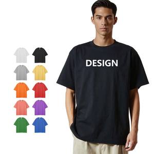 Camiseta ligera de verano con estampado personalizado, tela de algodón ecológica de secado rápido transpirable para ropa de playa y de viaje para hombres - Product Image 1