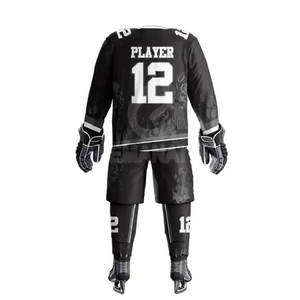 Nuevos Uniformes Deportivos Personalizables, Conjunto de Jersey de Hockey sobre Hielo con Nombre del Equipo Incluido, 100% Poliéster Impreso - Product Image 3