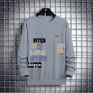 Sweat-shirt unisexe en fibre de bambou 100% solide pour l'hiver, avec broderie en relief pour logo personnalisé ODM, col rond - Product Image 6