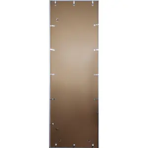 Marco de Fotos de Madera de Estilo Clásico Blanco de 53 x 158 cm, Marco de Fotos de MDF con Frente de Vidrio, Patrón Cuadrado, para Colgar, Espejo A4, Póster A3 - Product Image 4