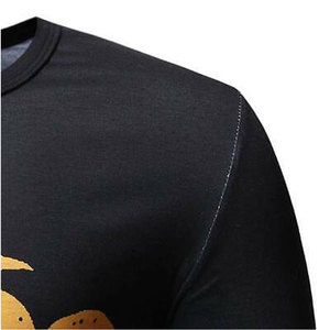 T-shirt col rond unisexe coupe régulière 100% coton 180g T-shirt avec impression de logo personnalisé T-shirt masque en O vierge pour hommes vente en gros - Product Image 5