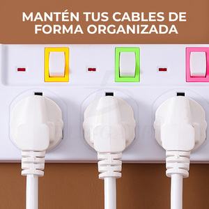6 Outlets Desktop Power Strip with 4 <b>USB</b> Charging Ports 240V 16A Extension Socket Industrial Application - Product Image 3