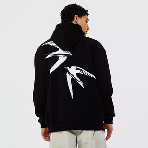 Sweat à capuche d'hiver à carreaux avec poches pour hommes personnalisé en gros Sweats à capuche de haute qualité à impression numérique - Product Image 3