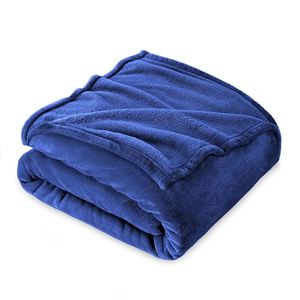 Bán buôn khuyến mãi 100% Polyester cực Fleece ném dệt kim chăn với sọc mô hình giá rẻ giá chăn - Product Image 1