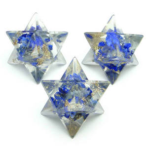 Productos curativos LAPIS LAZULI Gemstone ORGONE MERKABA Star - Product Image 1