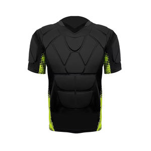 OEM Service High Quality Unisex <b>Padded</b> Compression Tops Custom Made Short Sleeve Breathable Pakistan Manufacturer Best Selling - Product Image 6