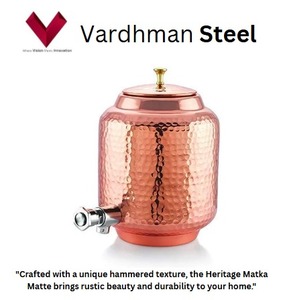 Factory Outlet Vente Pas Cher Prix Cuivre Heritage Matka Martelé 16L, L'artisanat classique rencontre le charme rustique avec Heritage Matka - Product Image 2