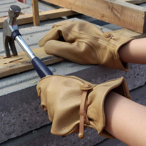 Gants de conduite résistants à l'eau en cuir de haute qualité Protection des mains Gants de conduite avec logo personnalisé avec boucle élastique réglable - Product Image 6