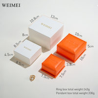 WEIMEI Personnalisé Logo Cuir PU Coffret Cadeau Bijoux Vert pour Bracelet, Pendentif, Boucles d'Oreilles, Bague et Collier Ensemble d'Emballage