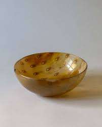 Top Products Cuerno Vajilla Cuencos Platos Respetuosos con el medio ambiente para servir y mezclar Cuenco Cuerno de buey genuino Palma Espuma Cuenco para afeitar - Product Image 4