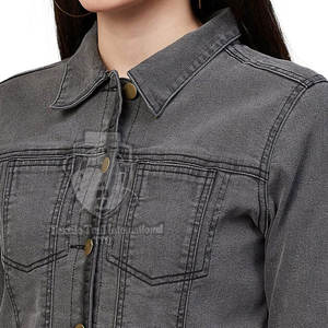 Chaqueta Vaquera para Mujer, Último Modelo, Fabricada en Fábrica, Chaqueta Vaquera para Mujer al por Mayor, Mejor Precio, MOQ Bajo, Chaquetas de Invierno - Product Image 6