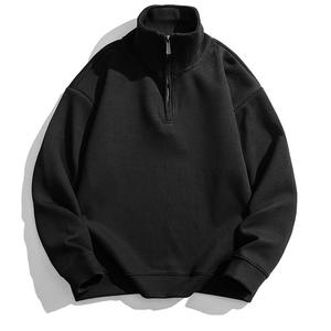 Sudaderas con capucha y cremallera con logotipo personalizado para hombre, camisa de capa base holgada de otoño e invierno con parte superior informal, sudaderas con capucha versátiles - Product Image 6