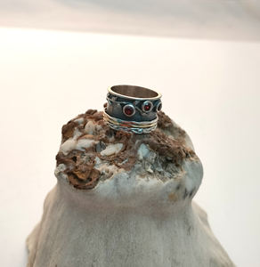 Anillo de bodas de plata de ley 925 más vendido para mujer, piedra preciosa granate Natural etérea, pura de alta calidad para fiestas - Product Image 3