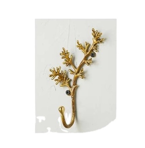 Gancho de pared de toalla de esquina de llave de bambú redondo clásico Nórdico - Product Image 1