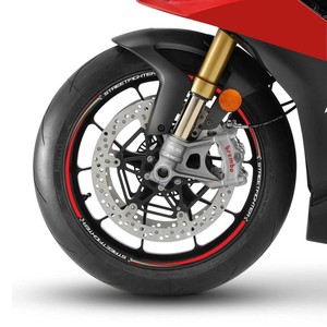Adesivi Rossi per Cerchioni Moto da 17 Pollici - Compatibili con Ducati Streetfighter - Product Image 1