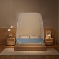 Nouvelle Collection Impression Pop-Up Style Yourte Robuste Design Spacieux Porte Accès Moustiquaire pour Chambre