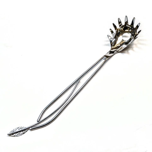 Ensemble de couverts à pâtes de service en acier inoxydable de haute qualité cuillère design antique personnalisé et prix de gros - Product Image 1