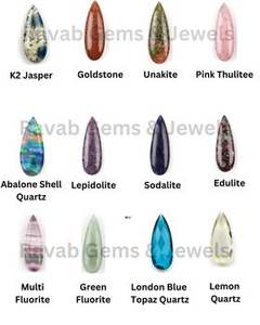 Top pulido London Blue Briolette corte facetado Hydro Quartz 25x8mm calibrado piedra preciosa suelta para la fabricación de joyas joyería fina - Product Image 3