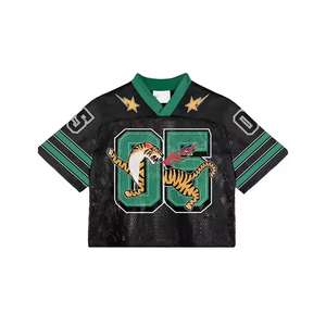 Camiseta de Fútbol Americano de Manga Corta con Diseño Personalizado y Etiqueta Privada, Impresa, Transpirable, 100% Poliéster, Unisex, para Adultos, para Exteriores - Product Image 3