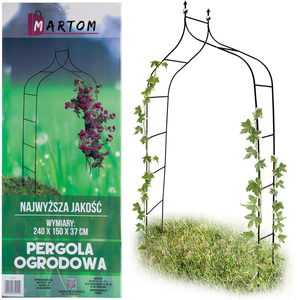 Arco de Jardín Metálico de 240 cm para Rosas, Flores y Ramas para Uso en Plantas - Product Image 2