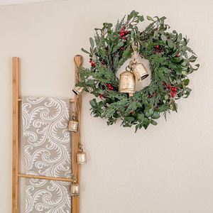 Ornement de Noël en métal en forme de cloche, de bonne qualité, vente en gros, décoration murale pour arbre de Noël, maison, Noël, Nouvel An, fabriqué en Inde - Product Image 6