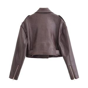 2025 New Wholesale Black Long Sleeve Men Jacket Motorcycle <b>Motorbike</b> Leather Jacket For Men's - Product Image 2
