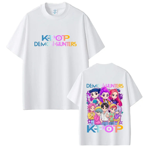 Camiseta de Demon Hunters de KPop, Camiseta de Rumi, Mira, Zoey, Camiseta de Saja Boys, Camisetas para Hombre y Mujer, Camiseta de Dibujos Animados de Moda, Camiseta Extra Grande, Regalo para Fans - Product Image 6