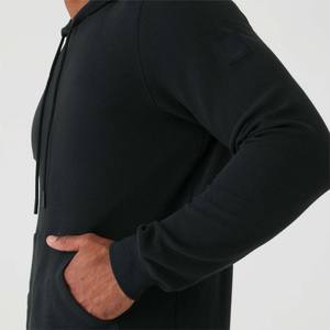 เสื้อฮู้ดไมโครฟลีซระดับพรีเมียมสําหรับผู้ชาย - ระบายอากาศและมีฉนวนกันความร้อน เหมาะสําหรับการเคลือบบัตรในฤดูหนาว เหมาะกับสไตล์ - Product Image 4