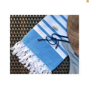 Toalla Fouta personalizada, diseño de rayas, toallas Fouta para uso en la playa a un precio asequible en La India - Product Image 1