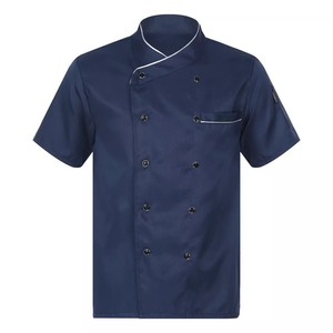 เสื้อแจ็กเก็ตสำหรับเชฟแขนยาวผ้าโพลีเอสเตอร์กระดุมสองแถวสำหรับผู้ชายชุดเครื่องครัวสำหรับโรงแรม - Product Image 1