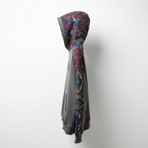 Sweat à capuche streetwear pour femme en molleton de coton polyester 500 g/m², broderie 3D, design doublé de strass, service OEM en gros - Product Image 3