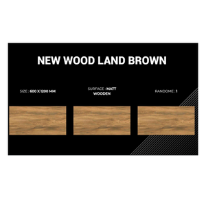 กระเบื้องปูพื้นพอร์ซเลนขัดเงาคุณภาพสูงลายไม้ดีไซน์ใหม่ป้องกันการลื่นคลาสสิก600X1200มม. ทำจากหินอ่อนอินเดีย - Product Image 2