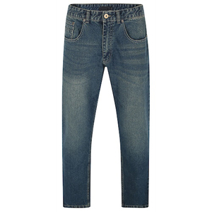 กางเกงยีนส์สำหรับผู้ชาย, สไตล์สตรีทไซส์ใหญ่พิเศษใส่ได้ทั้งชายและหญิงกางเกงยีนส์ขากว้างสีน้ำเงินตรงสำหรับผู้ชายคุณภาพสูง - Product Image 3