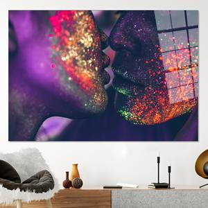 Arte Erótico en Vidrio Templado: Decoración de Pared en Lienzo con Impresión de Beso Sensual, ARTE EN VIDRIO TEMPLADO - Product Image 1