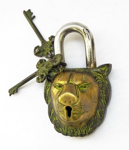 Cadenas solide anticoupure de bonne qualité cadenas étanche cadenas lion trempé en acier au fer - Product Image 4