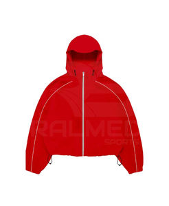 Survêtement de haute qualité 100% nylon, pantalon et veste à capuche, logo personnalisé, imperméable, différentes couleurs, coupe-vent pour hommes - Product Image 5