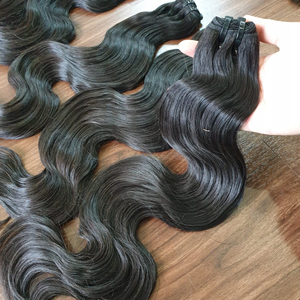 Paquete de ondas corporales sin procesar sin químicos Raw Real Vietnam Remy extensión cutícula alineada diferentes colores procesado al vapor - Product Image 1