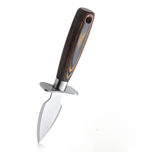 Abridor de marisco con mango de madera y logotipo personalizado, cuchillo de ostras de acero de Damasco de primera calidad, cuchillos profesionales - Product Image 1