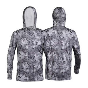 Gran oferta, camisas de pesca de secado rápido UPF 50 + UV personalizadas para hombres, camisas de manga larga con estampado de sublimación con capucha, conjunto con capucha - Product Image 1