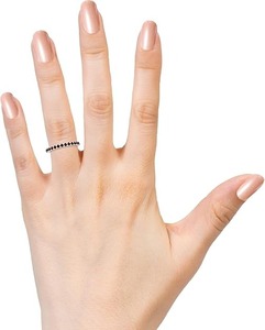 Minimalist 925 Sterling Silver Wedding Band <b>Ring</b> with Natural <b>Garnet</b> Trendy Engagement Anniversary Gift for Women for Parties - Product Image 1