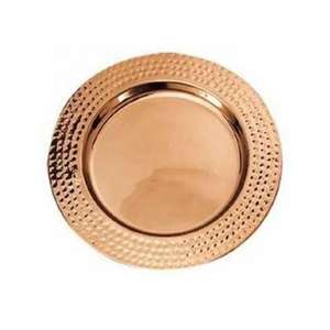 Plato de Presentación Redondo de Lujo con Baño de Cobre y Diseño Moderno Personalizado, Duradero para Bodas, Eventos, Hogar, Restaurante y Hotel - Product Image 1