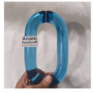 Décorations murales en chaîne acrylique modernes personnalisées, ornements en résine modernes faits à la main, suspendus pour la décoration intérieure, prêts pour le festival Diwali - Product Image 1