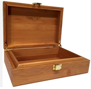 Vintage Style Acacia <b>Wood</b> Jewelry & Tools <b>Storage</b> <b>Box</b> for Home Decor Wedding Gifts Personal Collections - Product Image 4